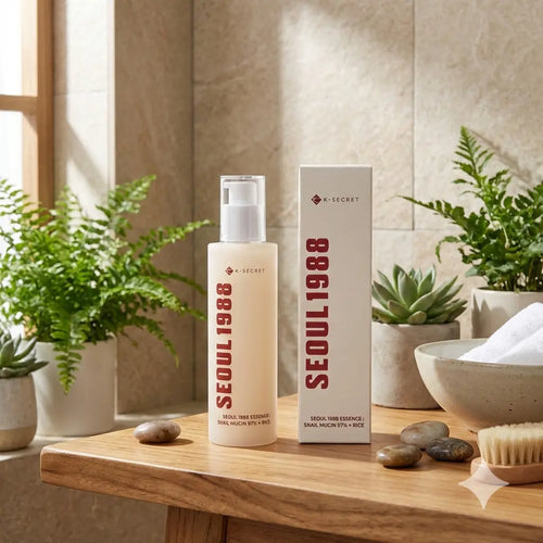 SEOUL 1988 Essence Mucine d'escargot 97 % et Eau de Riz – Soin Réparateur et Hydratant Quick Buy® SN