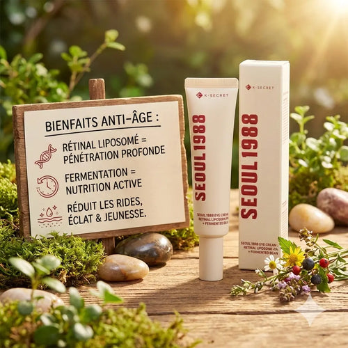 Seoul 1988 – Crème Contour des Yeux Rétinol 4% et Haricot Fermenté pour un Regard Éclairci Quick Buy® SN